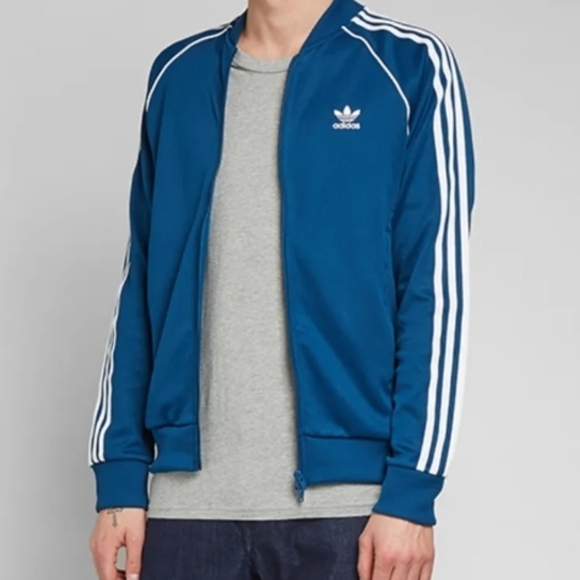 Adidas Originals SST Men's Tracksuit 2pc Legend Marine Sz Med DV1513 DV1517 - Picture 5 of 15